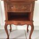 2 Louis XV style bedside tables with drawers and cabriole legs, 1960