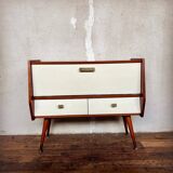 Mini sideboard TV cabinet end of Scandinavian vintage sofa