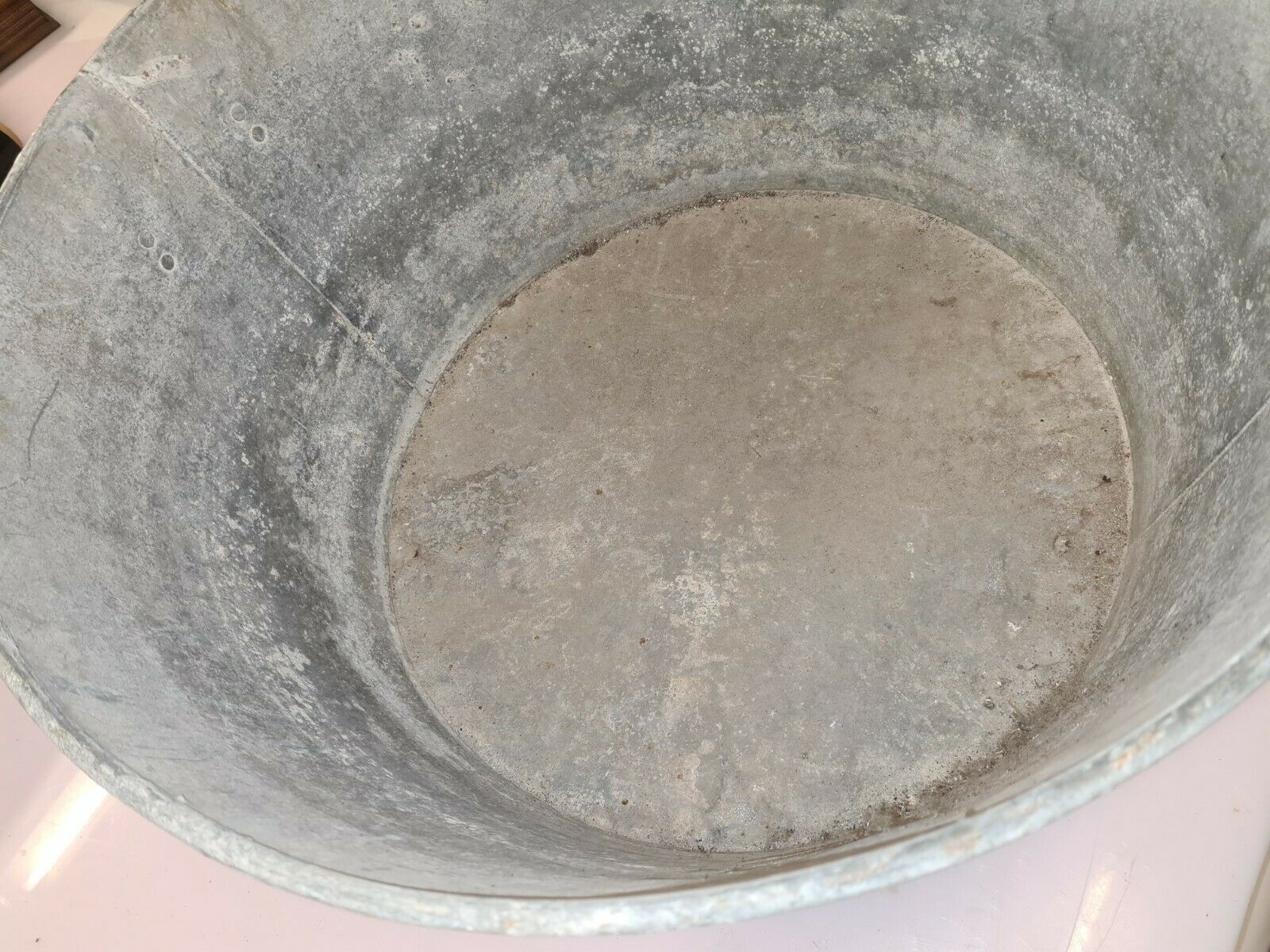 Bac en zinc bassine