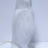 80s design ceramic owl lamp