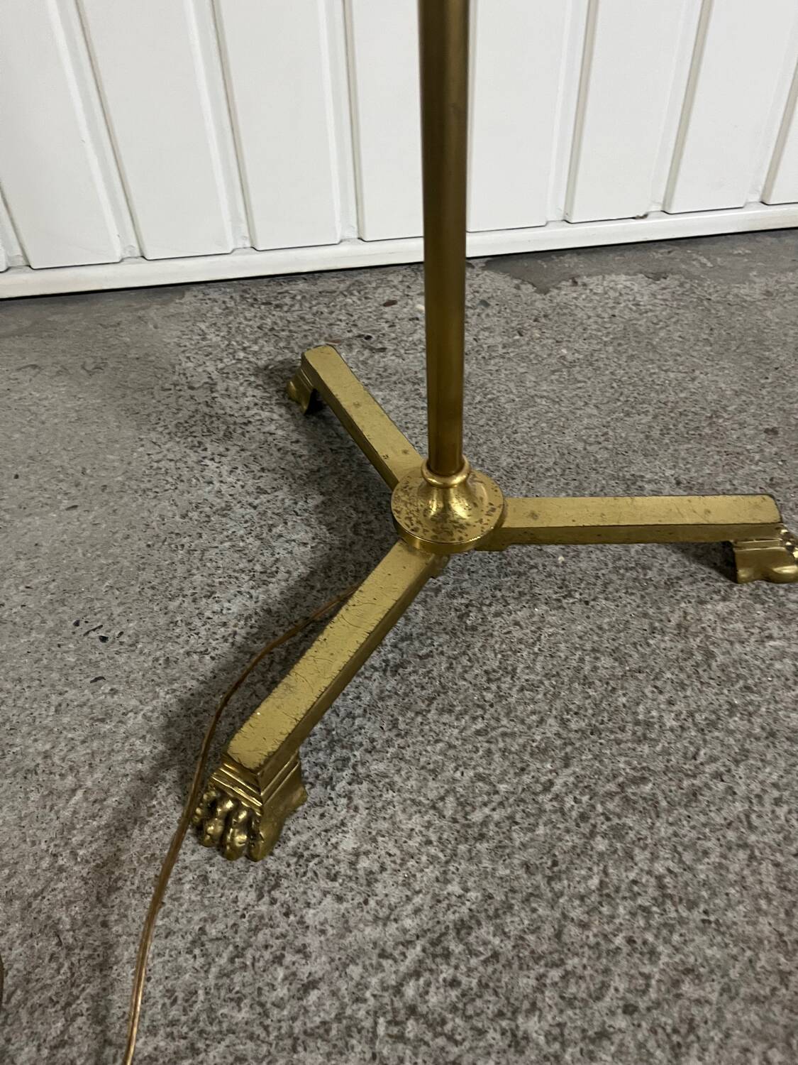 Brass floor lamp