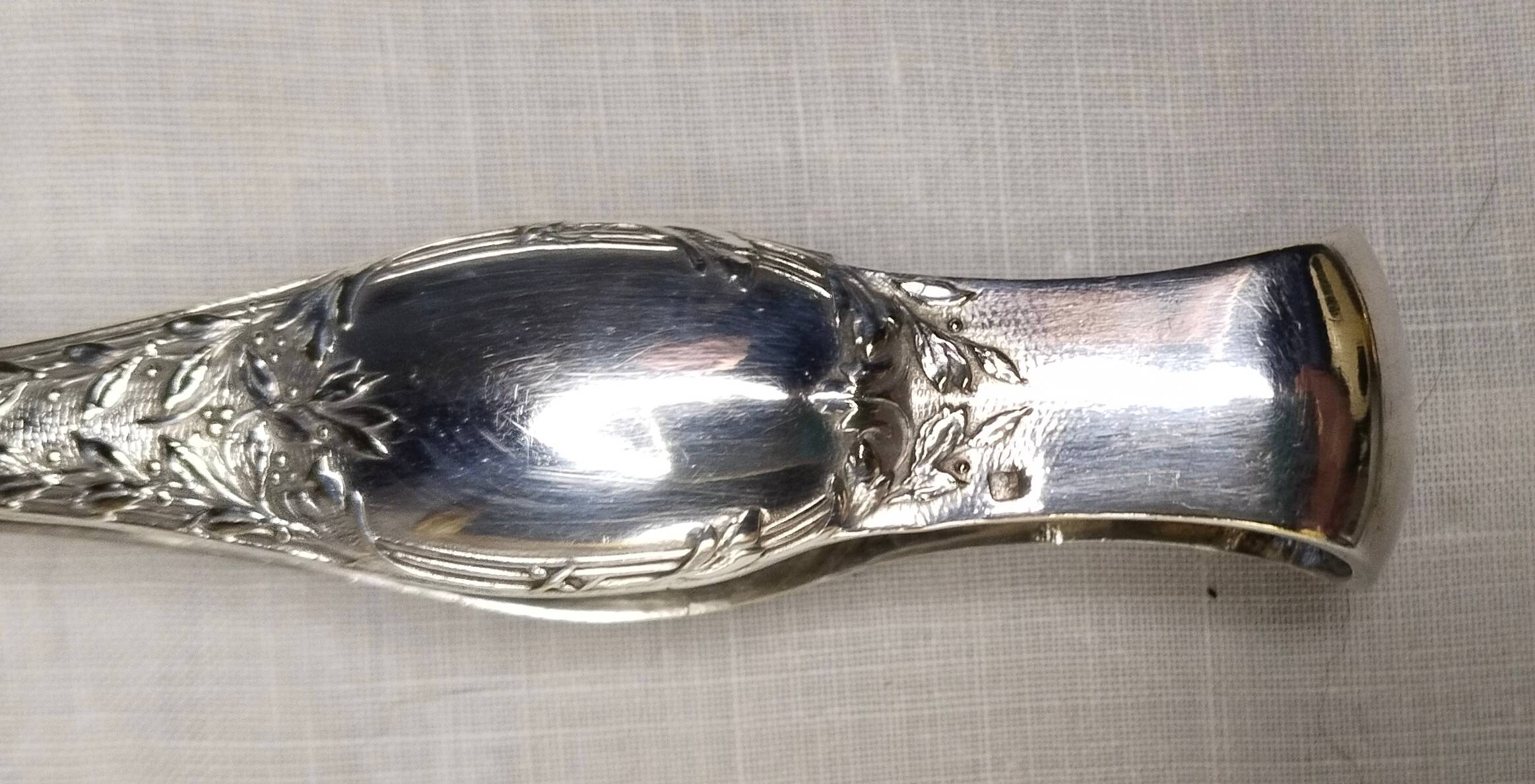 Silver ice tongs