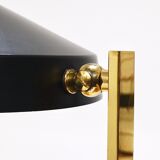 Mid-century table or desk lamp in black brass, Austria, 1960s.