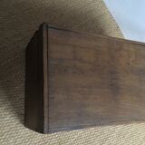 Old wooden travel chest