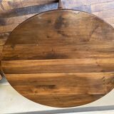 Half moon table in walnut style Louis philippe