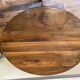 Half moon table in walnut style Louis philippe
