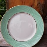 Set of mismatched mint green plates