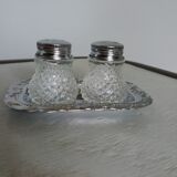 Salt shaker and pineapple shaped pepper