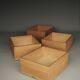 Storage Boxes in beech wood by Wim den Boon, 1967. Set of 4