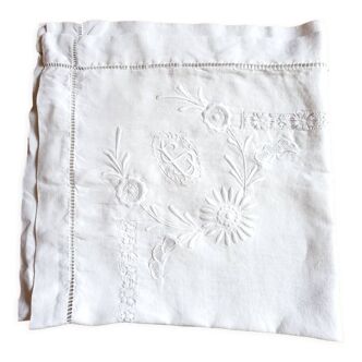 Embroidered pillowcase