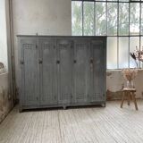 XXL workshop locker with blue patina
