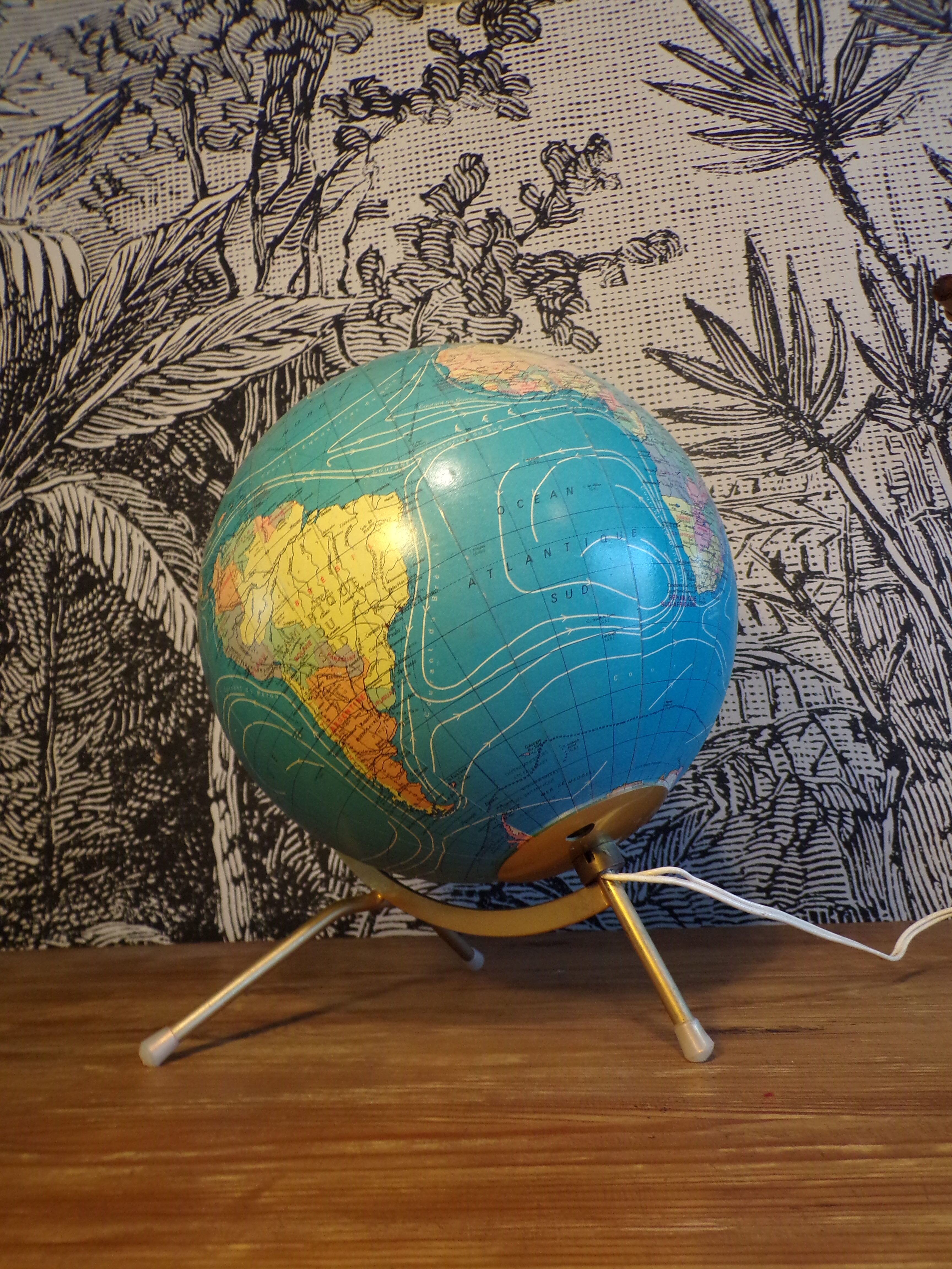 Taride luminous terrestrial globe 1970