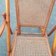 Folding chaise longue 1900 in beech