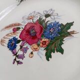 Three rustic plates Sarreguemines France