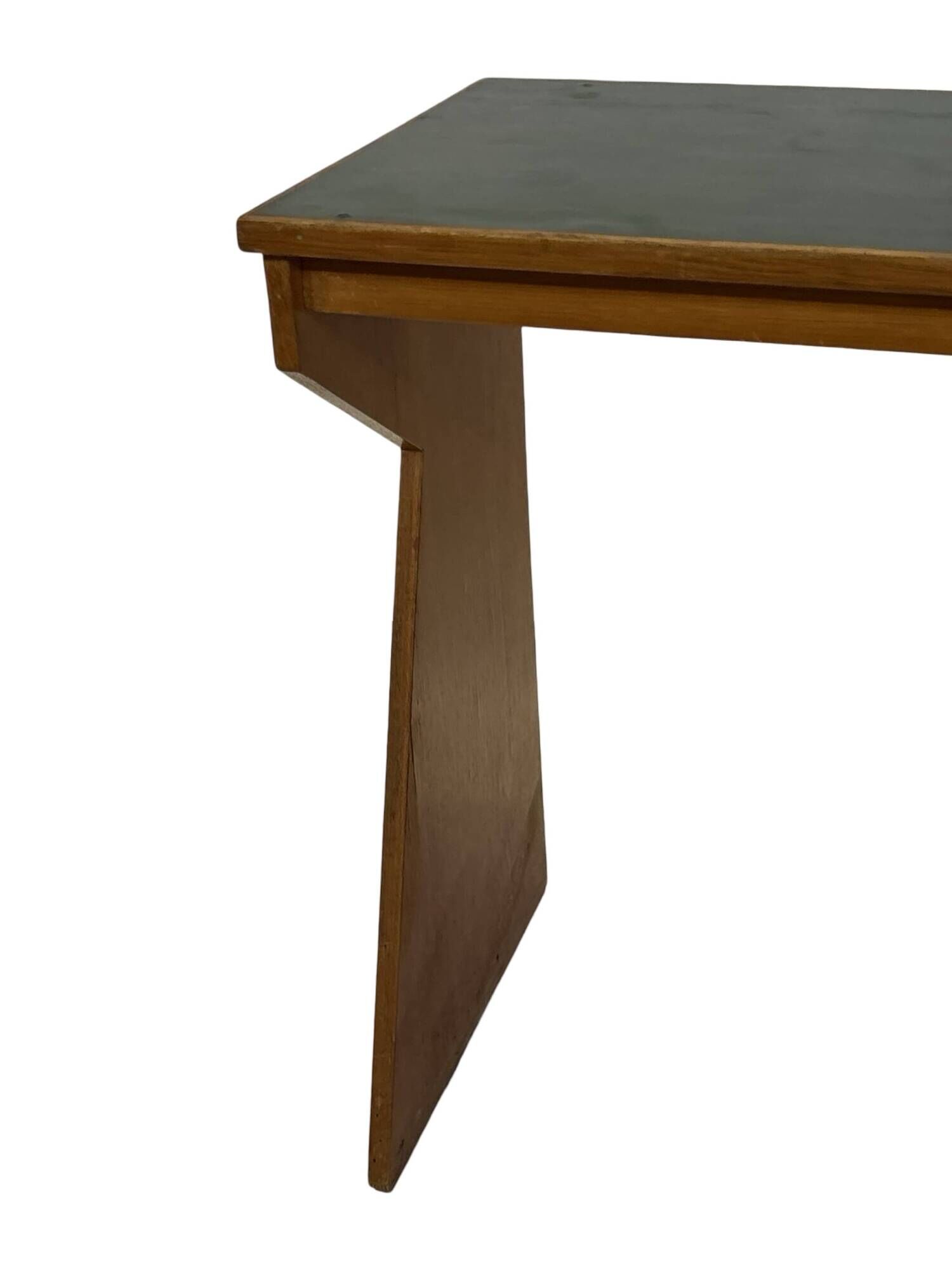 Art Deco desk, minimalist design in oak, unique 40s design, Netherlands.