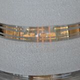 Table lamp glass globe and gilded edging