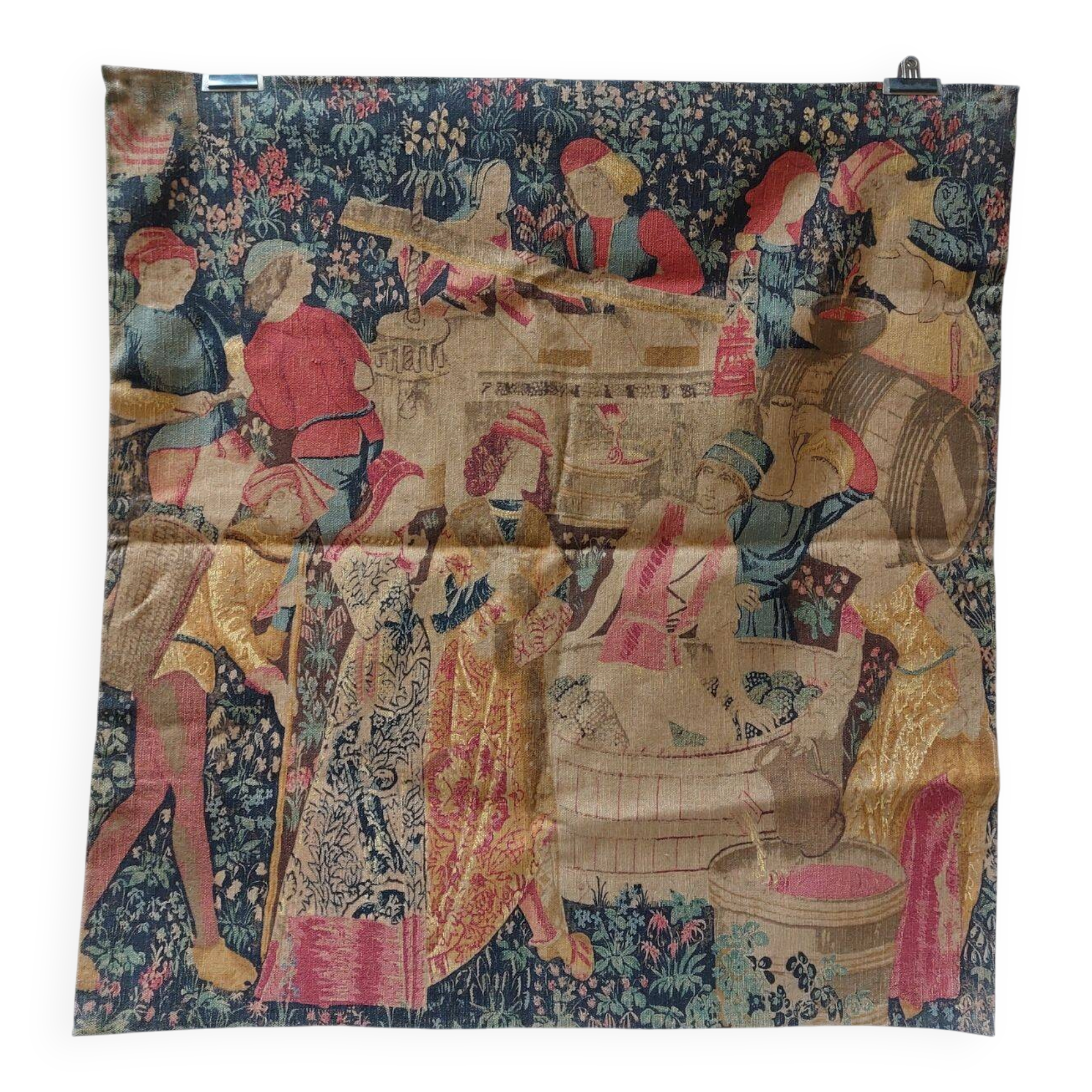 Artis Flora wall tapestry "The Grape Harvest" in the spirit of Aubusson - #2