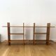 Pair of shelves/bookcases in elm by Roland Haeusler for Maison Regain.
