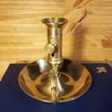 Brass cellar rat candle holder