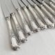 10 Christofle silver-plated “Marly” model table knives