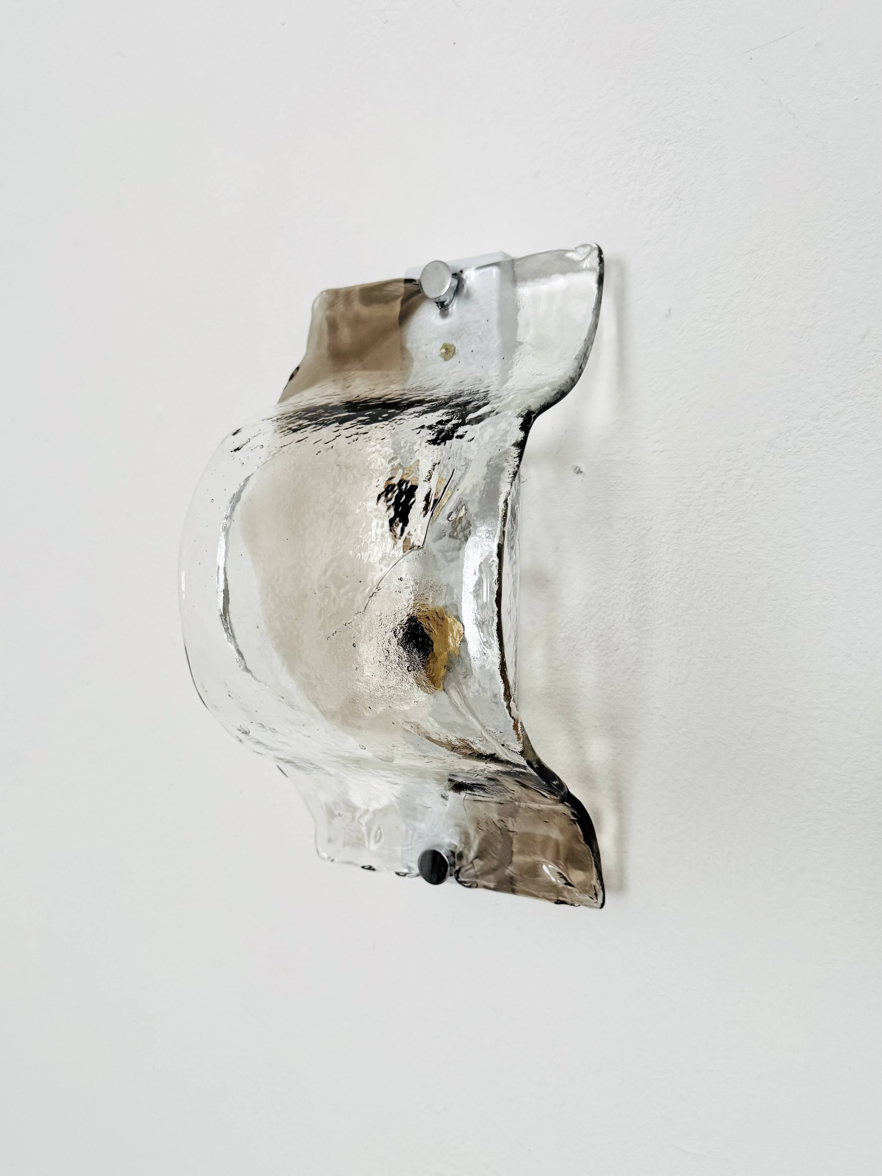 Murano Glass Wall or Ceiling Lamp by Carlo Nason for Mazzega