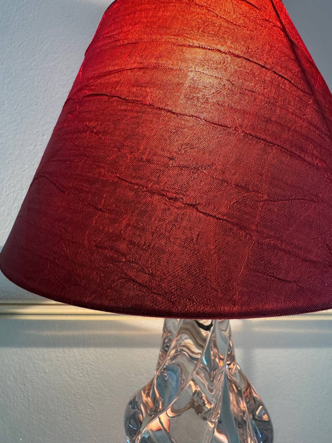 60s crystal table lamp