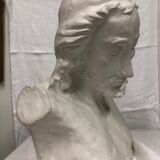 statue bust bearded man in plaster