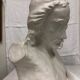 statue bust bearded man in plaster