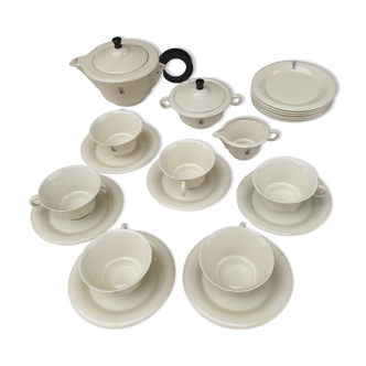 Limoges porcelain tea set Haviland Rouard model Goupy