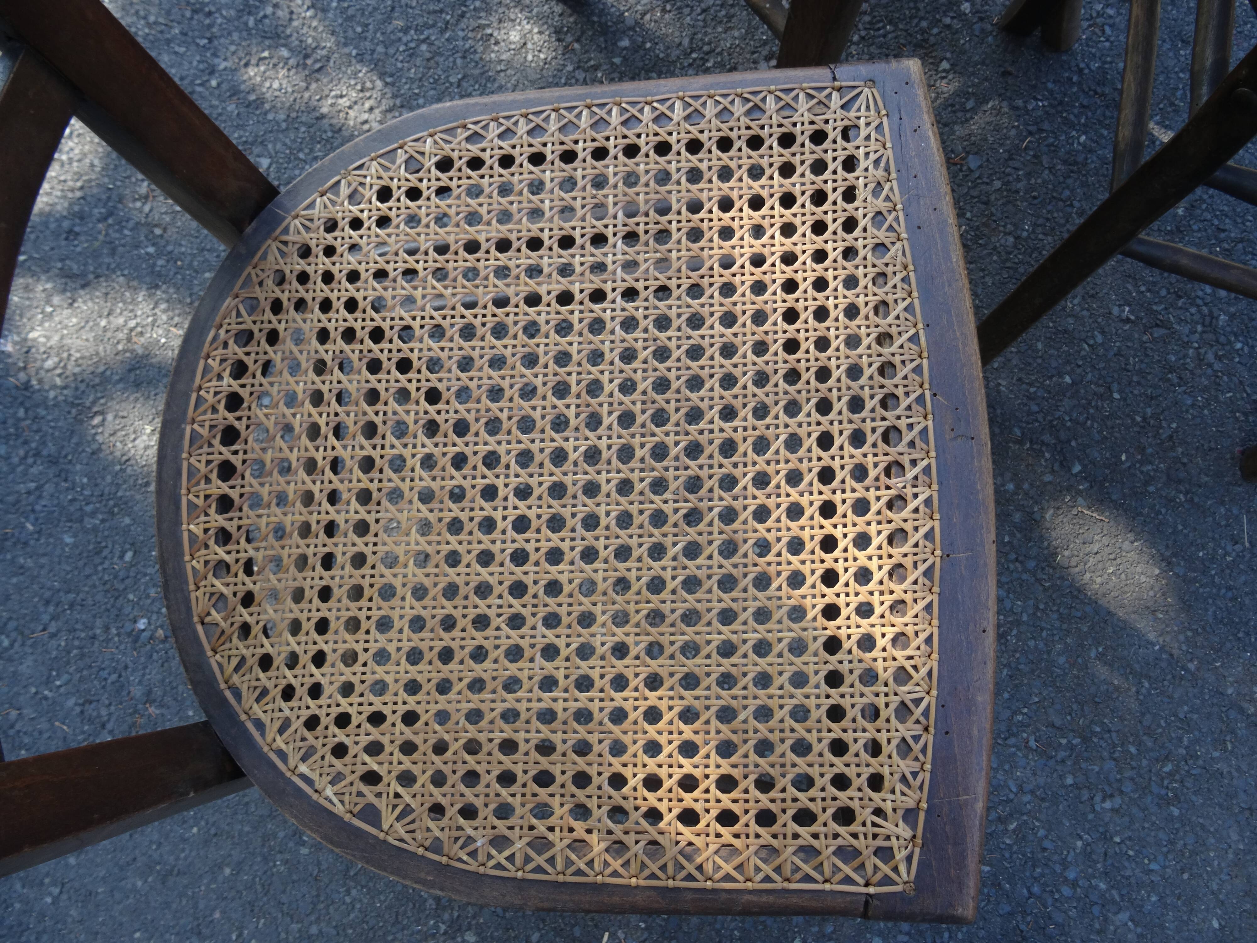 Lot of 4 cannese bistro chairs