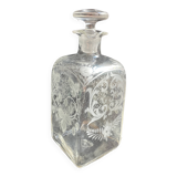 19th century engraved carafe
