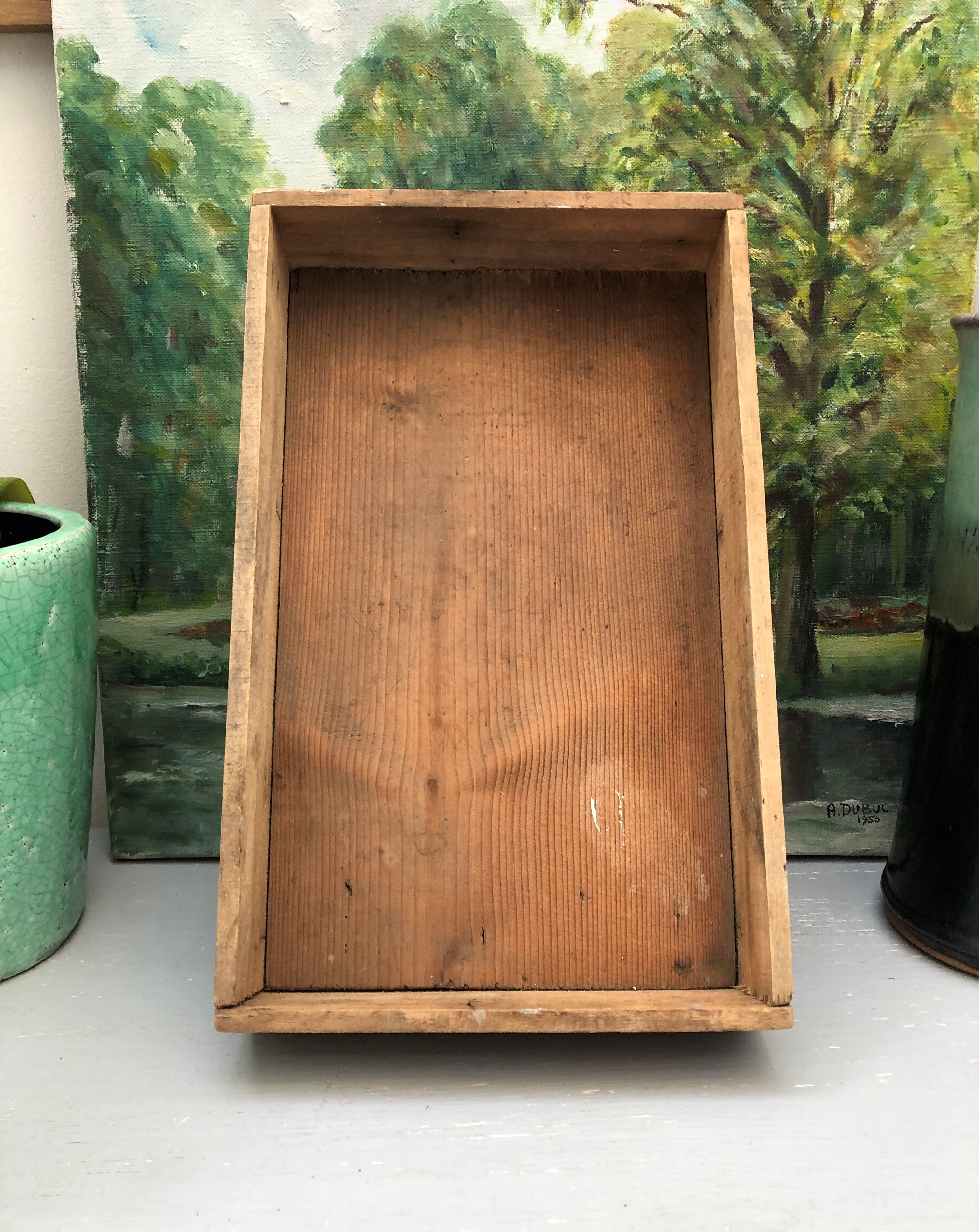 Old wooden box industrial