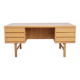Freestanding desk - six drawers - oak - Omann Junior - Danish design - 1960s