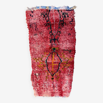 Tapis Marocain Talsint rouge - 113 x 259 cm