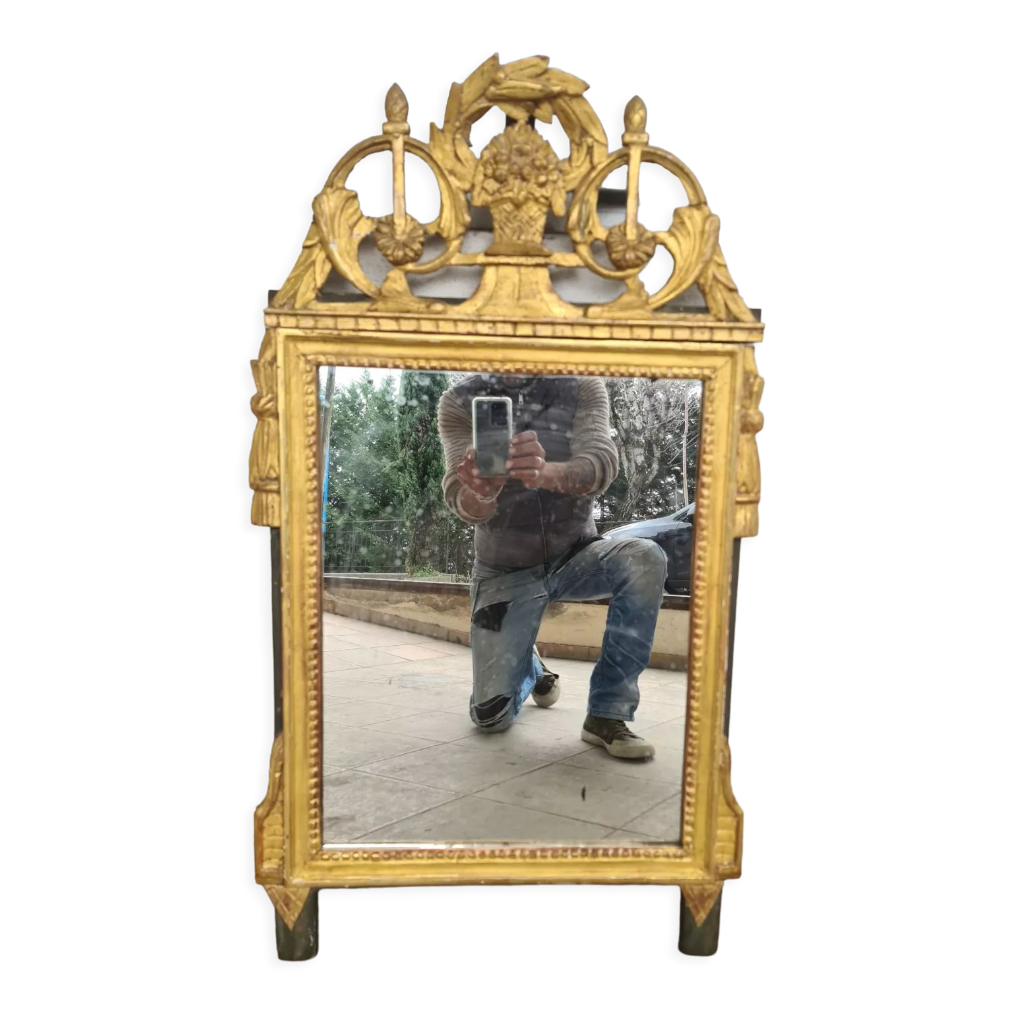 Gilded mirror Louis XVI