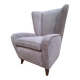 Bergère Armchair in Grey attributed to Paolo Buffa, 1940s