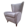 Bergère Armchair in Grey attributed to Paolo Buffa, 1940s
