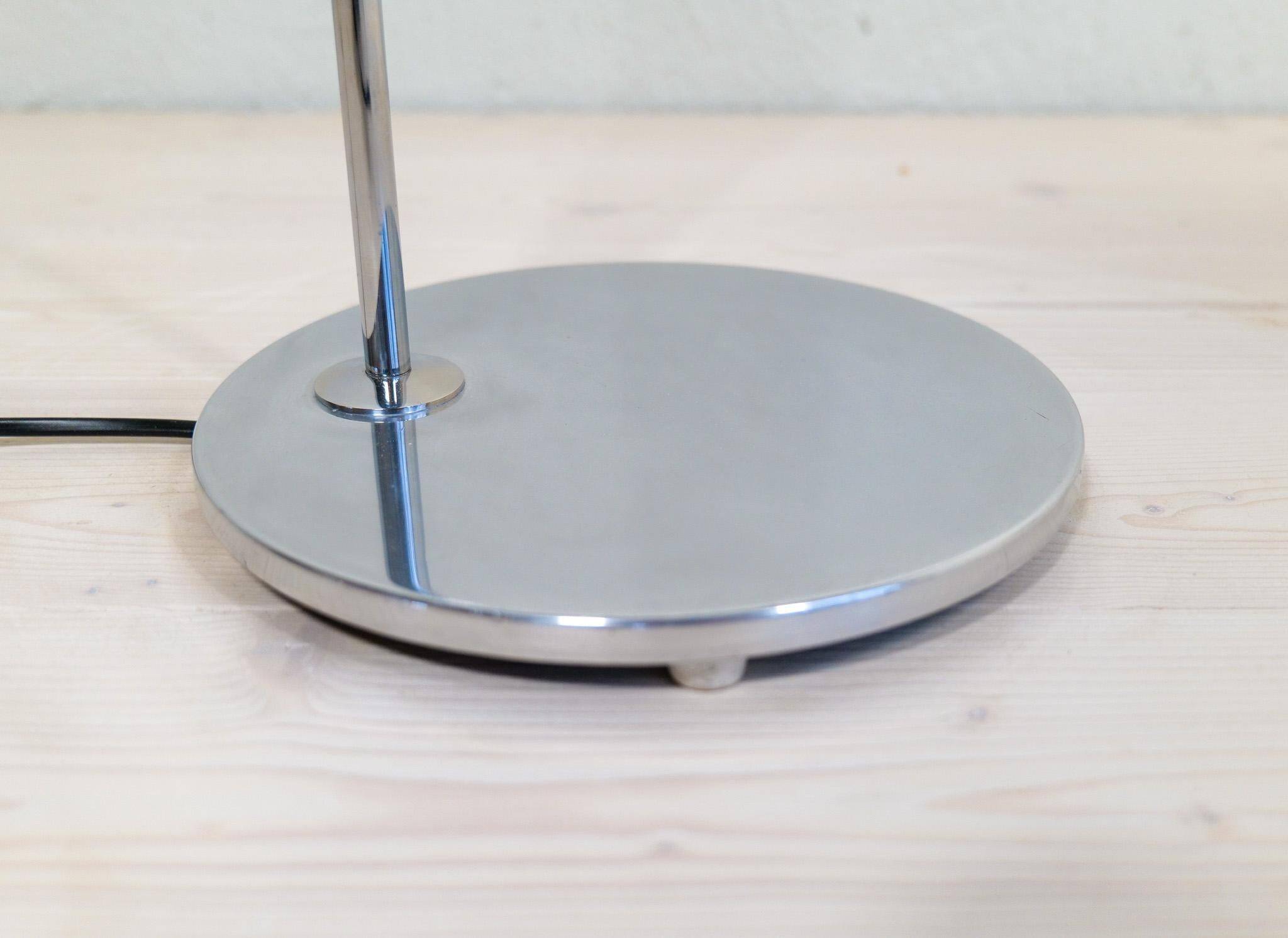 Mid-century modern floor lamp in chrome, model G-075 by Bergboms, Sweden, 1960s.