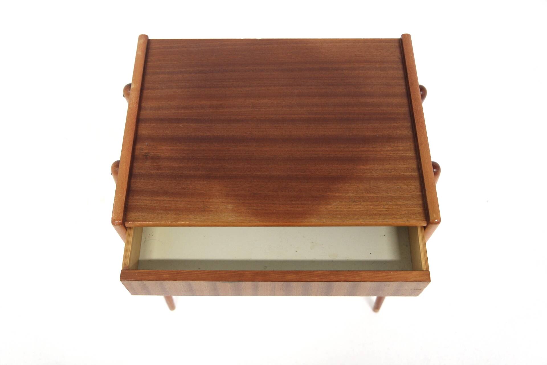 Scandinavian mahogany bedside table, AB Carlströms & Co Möbelfabrik, Sweden, 1960