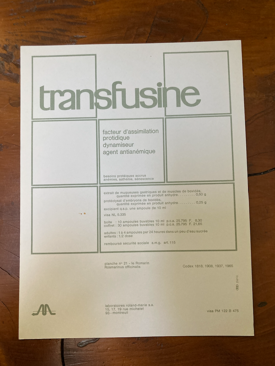 Botanical poster Rosemary