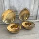 Pair of Scandinavian brass candlesticks