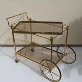 Rolling dessert brass removable tray 70s