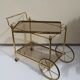 Rolling dessert brass removable tray 70s