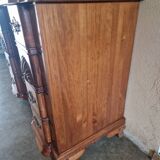 Double drop-leaf commode - Chippendale, Mahogany - Cherry wood