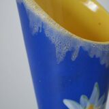 Vase forme libre vintage fourmaintraux desvres