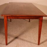 19th Century Refectorial Table in Cherry Wood with a width of 92cm