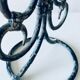 Old iron chandelier