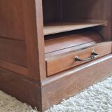 Meuble de métier - classeur à rideau double - vintage