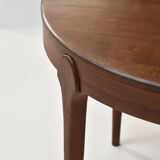Vintage round Scandinavian table from the 60s, teak legs.