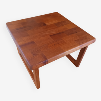 Scandinavian square coffee table by Niels BACH solid teak